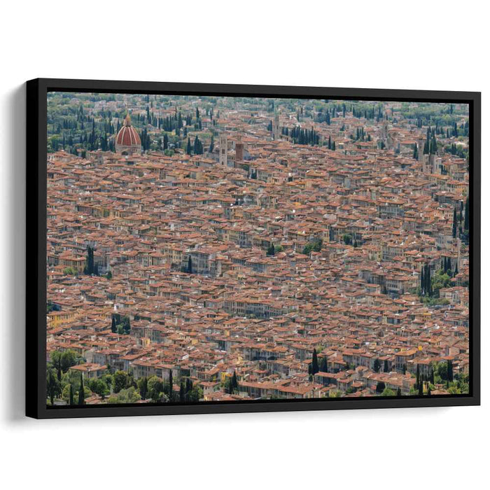 Renaissance Revelry Views Above: Aerial View of Italian Renaissance Splendor Canvas Art
