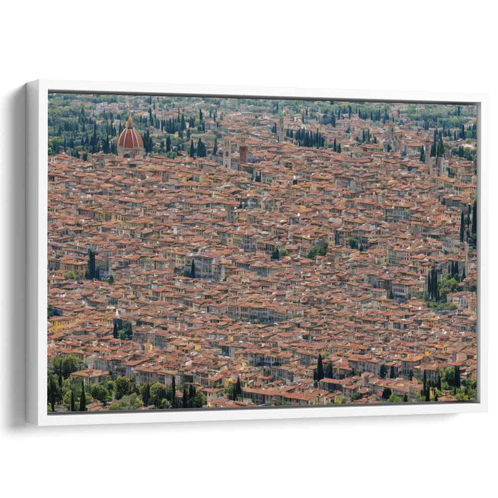 Renaissance Revelry Views Above: Aerial View of Italian Renaissance Splendor Canvas Art