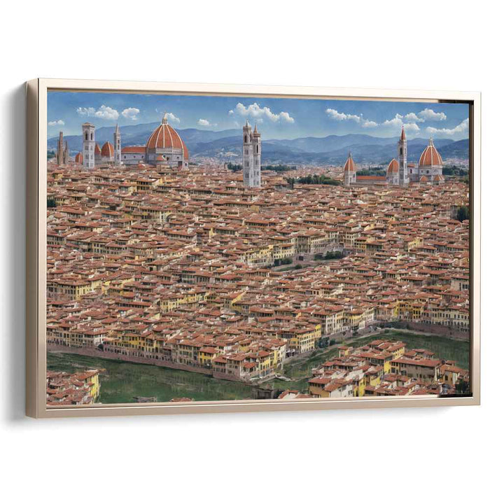 Florentine Panorama: A Renaissance Cityscape Canvas Art Print