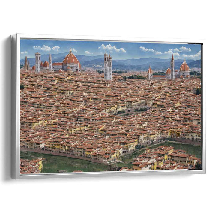 Florentine Panorama: A Renaissance Cityscape Canvas Art Print