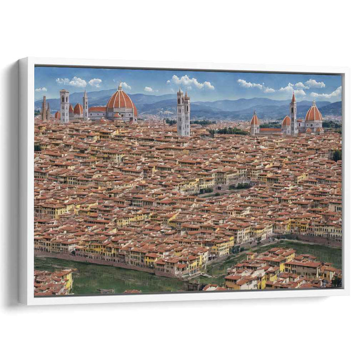 Florentine Panorama: A Renaissance Cityscape Canvas Art Print