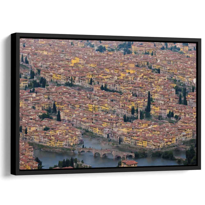 Rooftop Chronicles: Aerial View of Historic European Cityscape