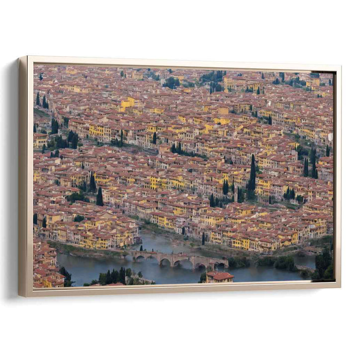 Rooftop Chronicles: Aerial View of Historic European Cityscape