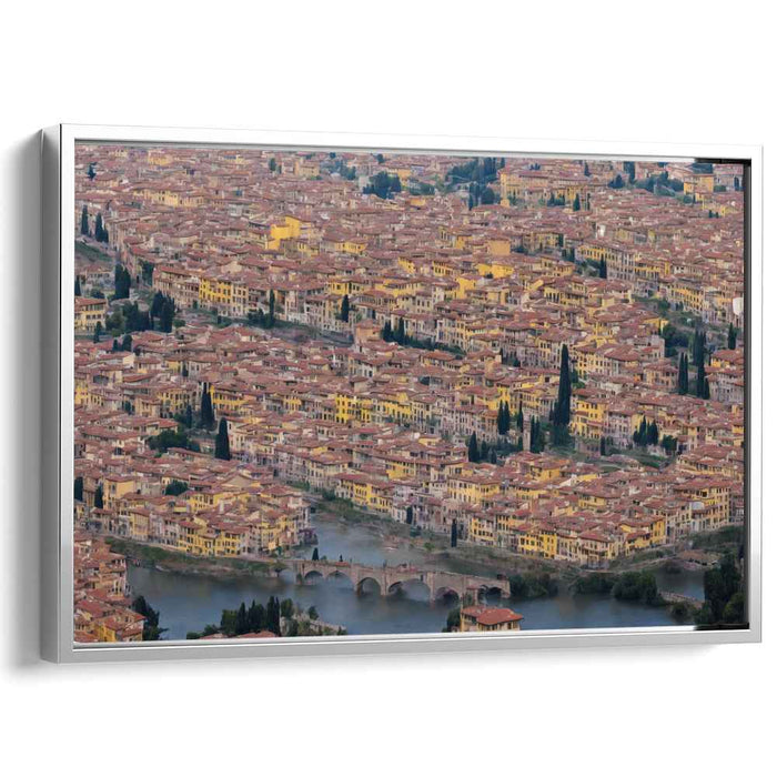 Rooftop Chronicles: Aerial View of Historic European Cityscape