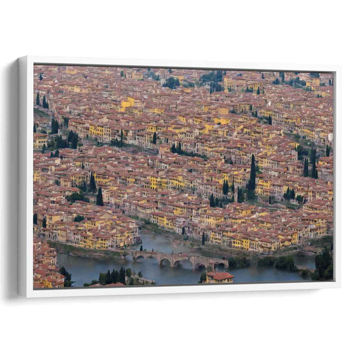 Rooftop Chronicles: Aerial View of Historic European Cityscape