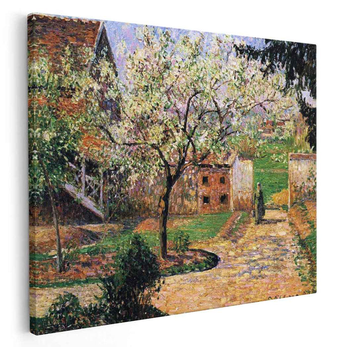 Flowering Plum Tree, Eragny by Camille Pissarro