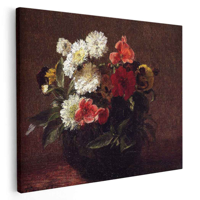 Flowers In A Clay Pot (1883) by Henri Fantin-Latour