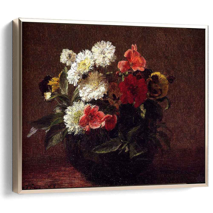 Flowers In A Clay Pot (1883) by Henri Fantin-Latour