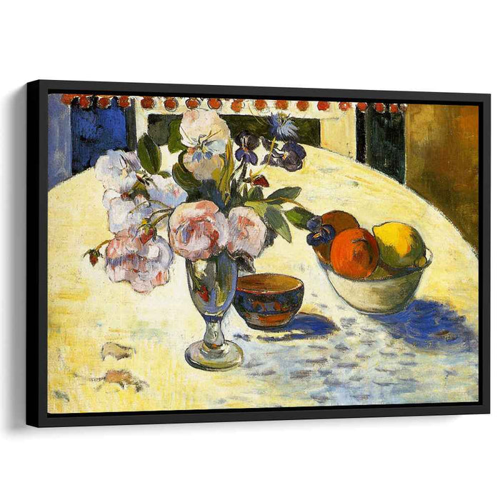 Flowers in a fruit bowl (1894) by Paul Gauguin