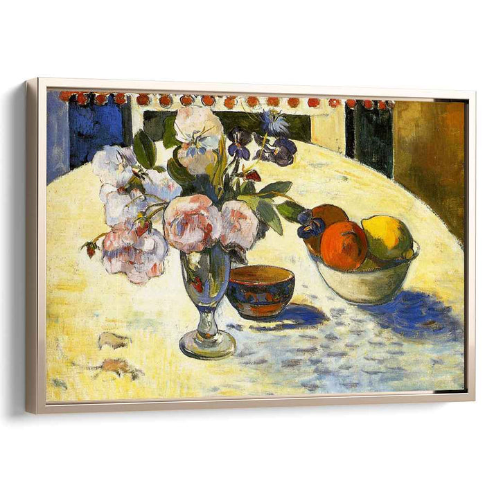 Flowers in a fruit bowl (1894) by Paul Gauguin