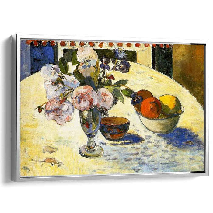 Flowers in a fruit bowl (1894) by Paul Gauguin