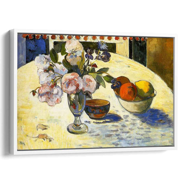 Flowers in a fruit bowl (1894) by Paul Gauguin
