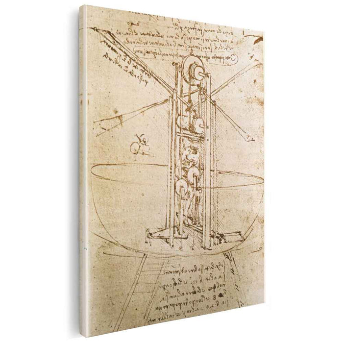 Flying machine (1487) by Leonardo da Vinci