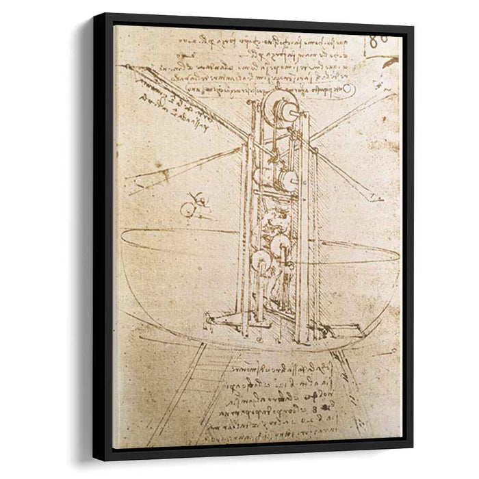 Flying machine (1487) by Leonardo da Vinci