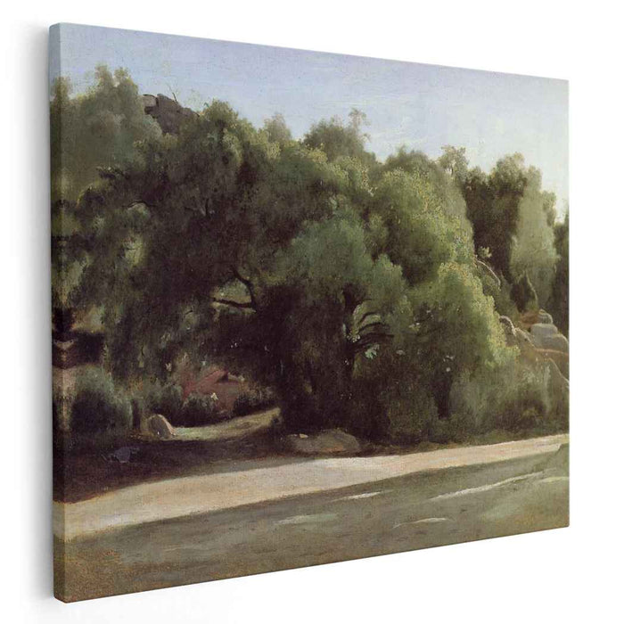 Homer and the Shepherds in a Landscape (1845) by Camille Corot