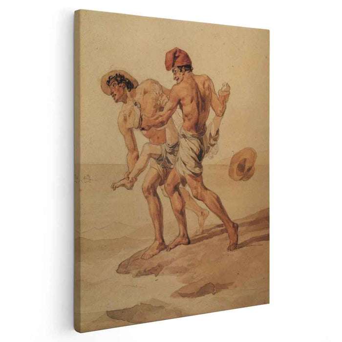 Forced to Swim (1852) by Karl Bryullov