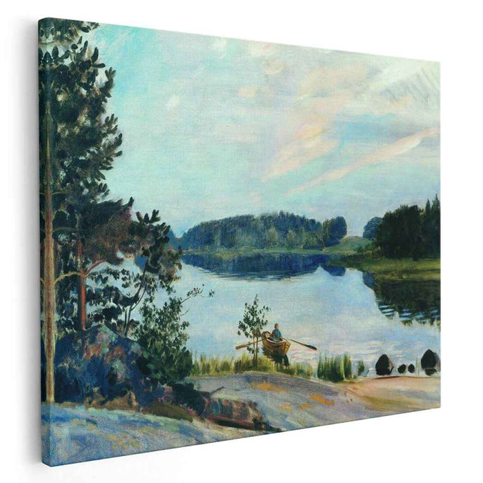 Forest Lake in the Konkol (1917) by Boris Kustodiev