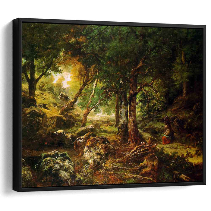 Forest landscape Sun (1850) by Theodore Rousseau