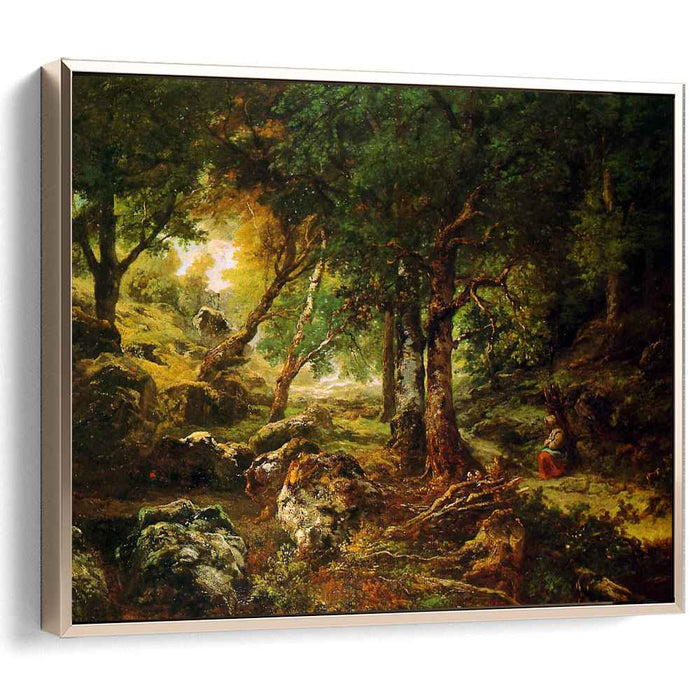 Forest landscape Sun (1850) by Theodore Rousseau