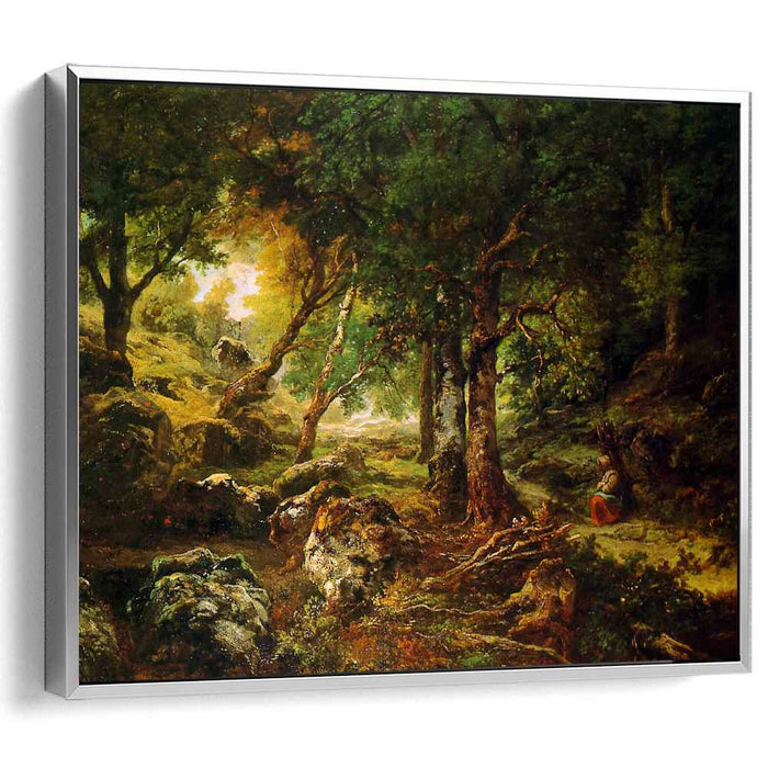 Forest landscape Sun (1850) by Theodore Rousseau