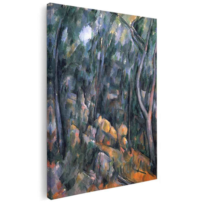 Forest near the rocky caves above the Chateau Noir (1904) by Paul Cezanne