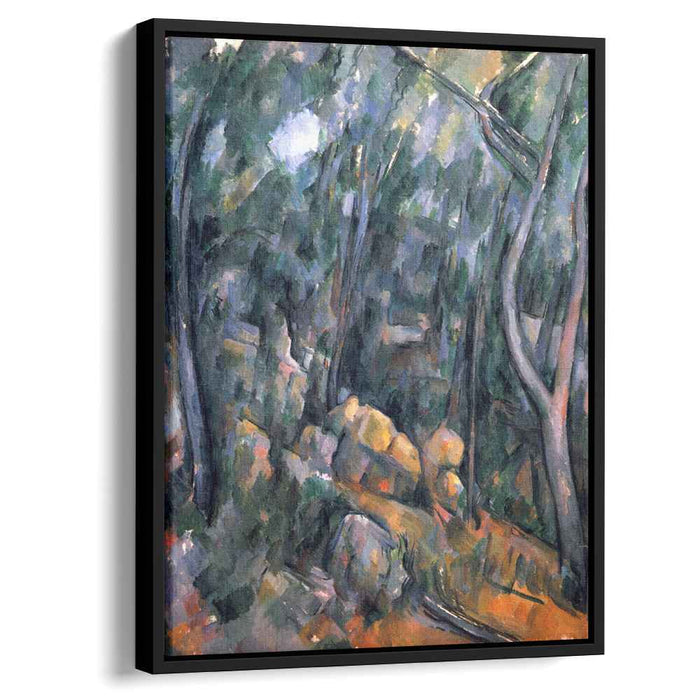 Forest near the rocky caves above the Chateau Noir (1904) by Paul Cezanne