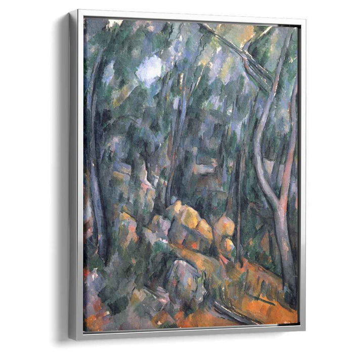 Forest near the rocky caves above the Chateau Noir (1904) by Paul Cezanne