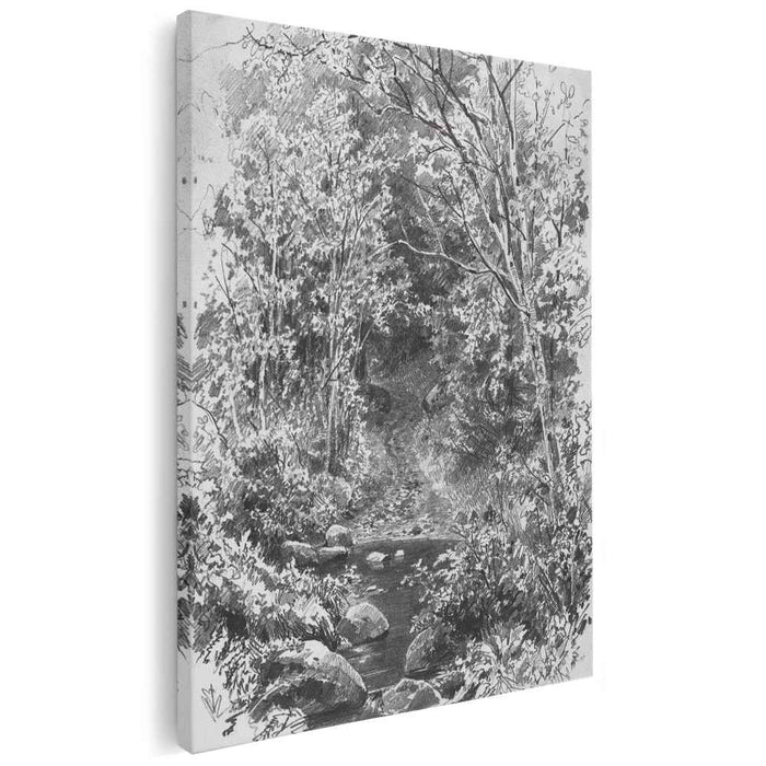 Forest Stream by Ivan Shishkin