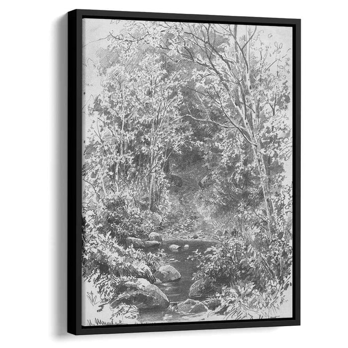 Forest Stream by Ivan Shishkin