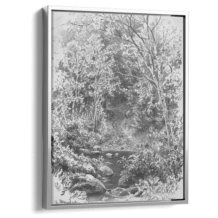 Forest Stream by Ivan Shishkin