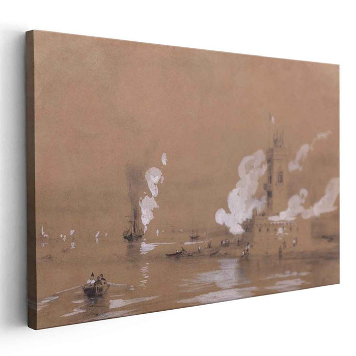 Fortress at the Sea by Ivan Aivazovsky