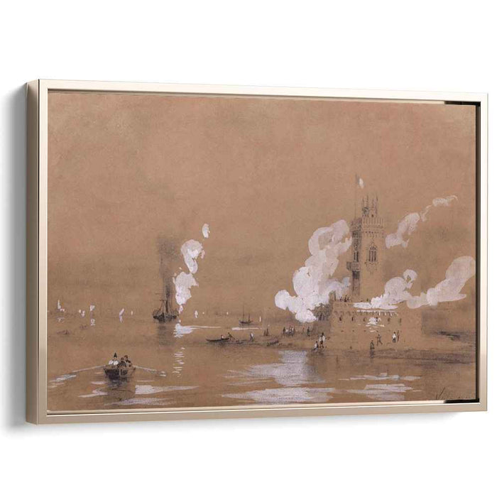 Fortress at the Sea by Ivan Aivazovsky