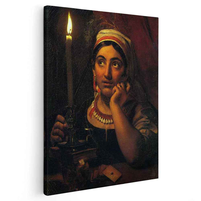 Fortune-teller with a candle (1830) by Orest Kiprensky