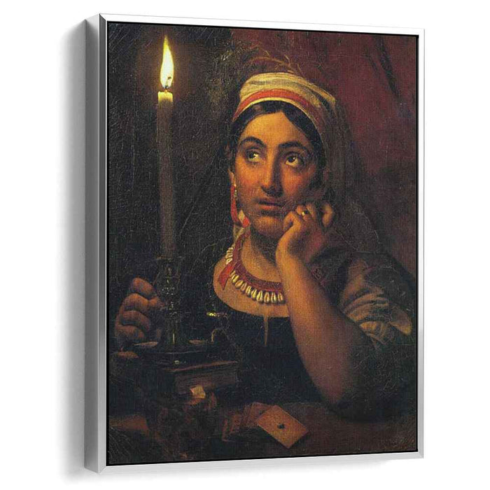 Fortune-teller with a candle (1830) by Orest Kiprensky