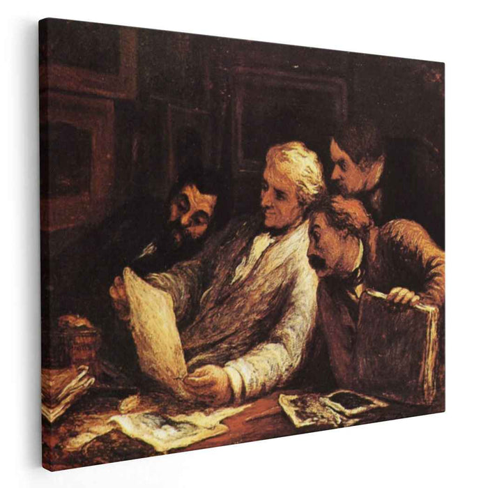 Four Amateur Print Lovers by Honore Daumier