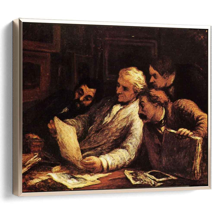 Four Amateur Print Lovers by Honore Daumier