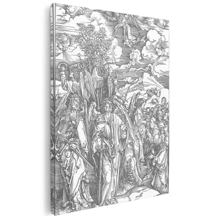 Four Angels Staying the Winds and Signing the Chosen (1498) by Albrecht Durer