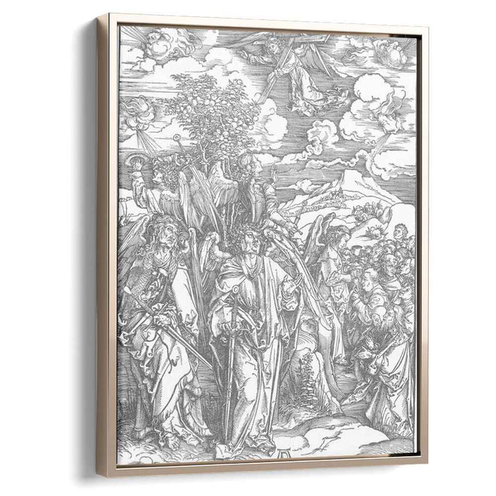 Four Angels Staying the Winds and Signing the Chosen (1498) by Albrecht Durer