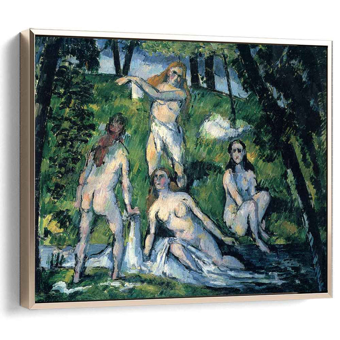 Four Bathers (1878) by Paul Cezanne