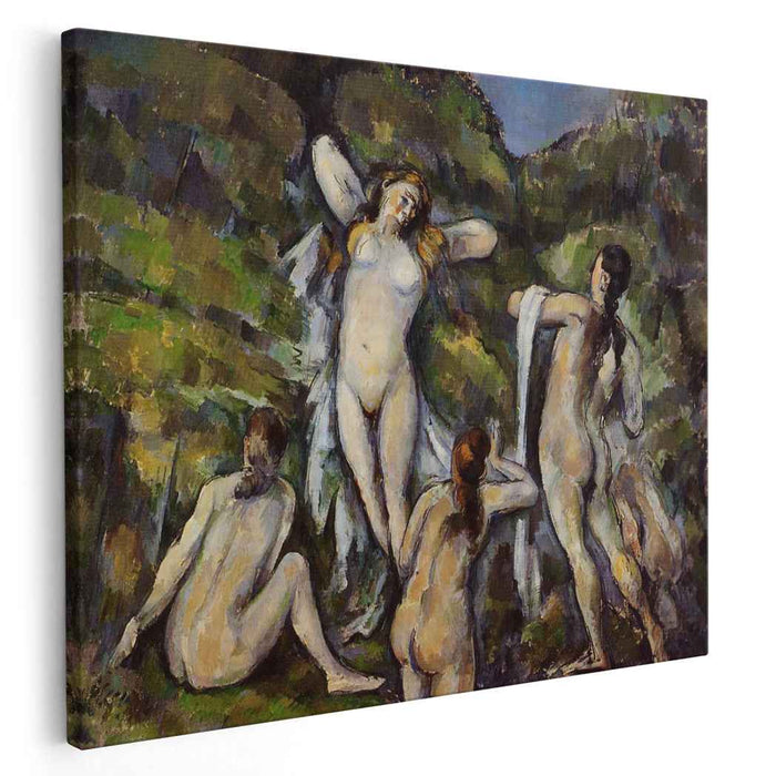 Four Bathers (1890) by Paul Cezanne