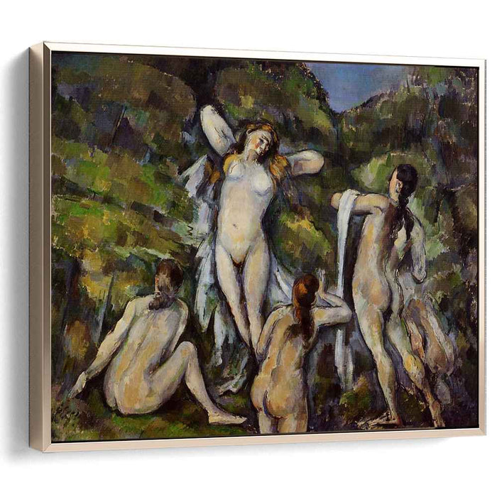 Four Bathers (1890) by Paul Cezanne