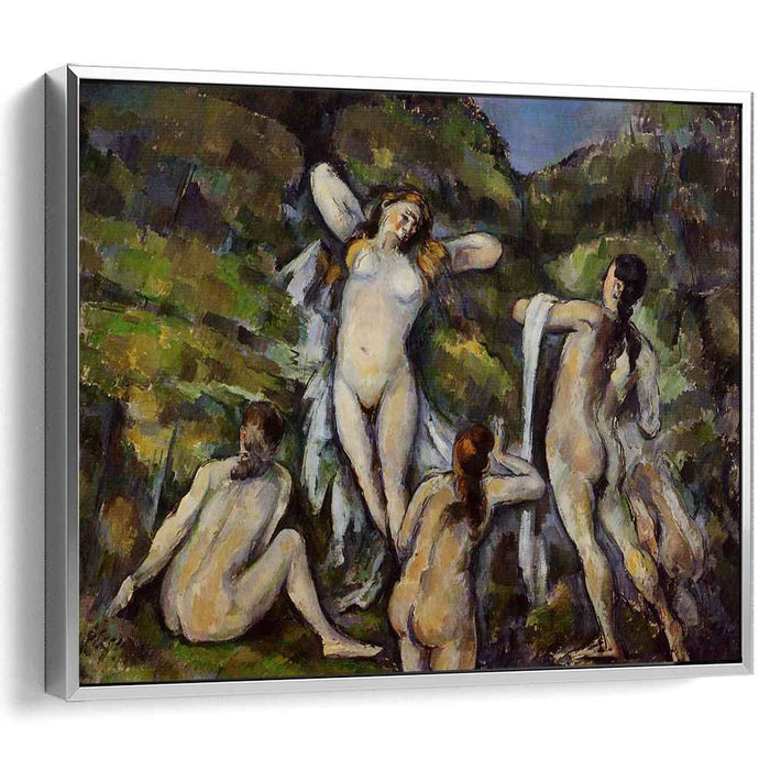 Four Bathers (1890) by Paul Cezanne