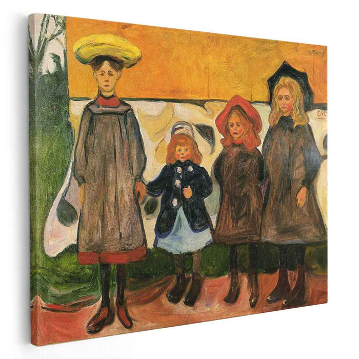 Four girls in Arsgardstrand (1903) by Edvard Munch