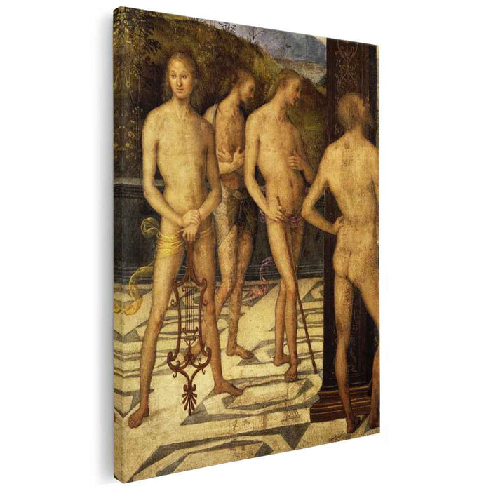Four naked (1505) by Pietro Perugino