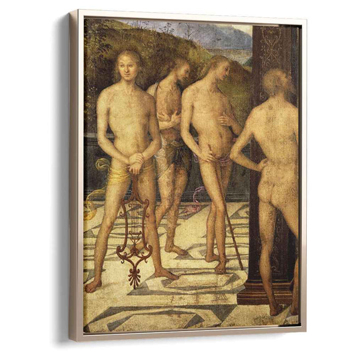 Four naked (1505) by Pietro Perugino