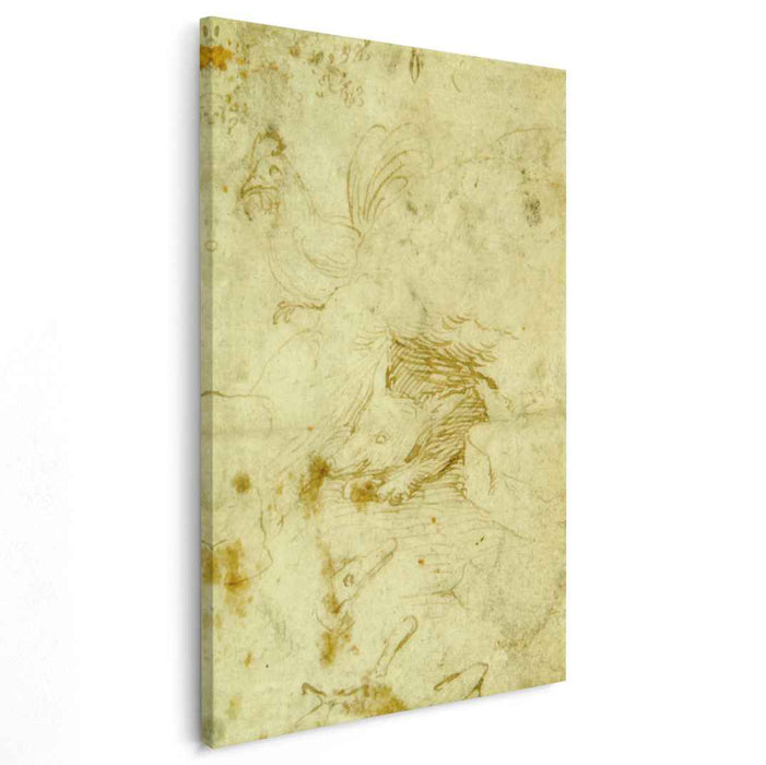 Fox and rooster by Hieronymus Bosch