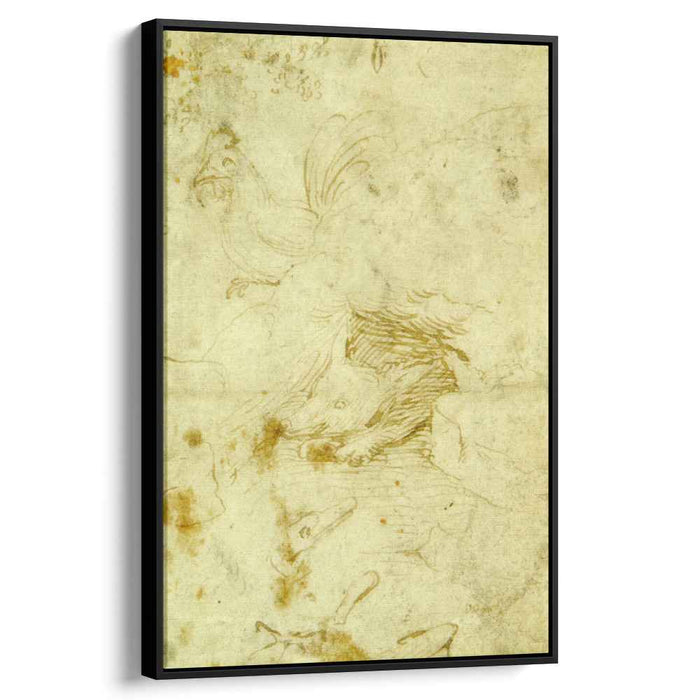 Fox and rooster by Hieronymus Bosch