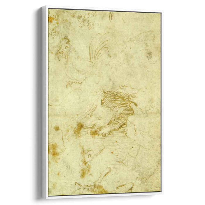 Fox and rooster by Hieronymus Bosch