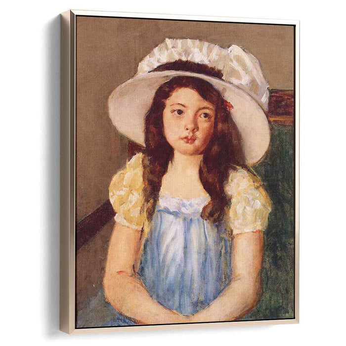 Francoise Wearing a Big White Hat (1908) by Mary Cassatt