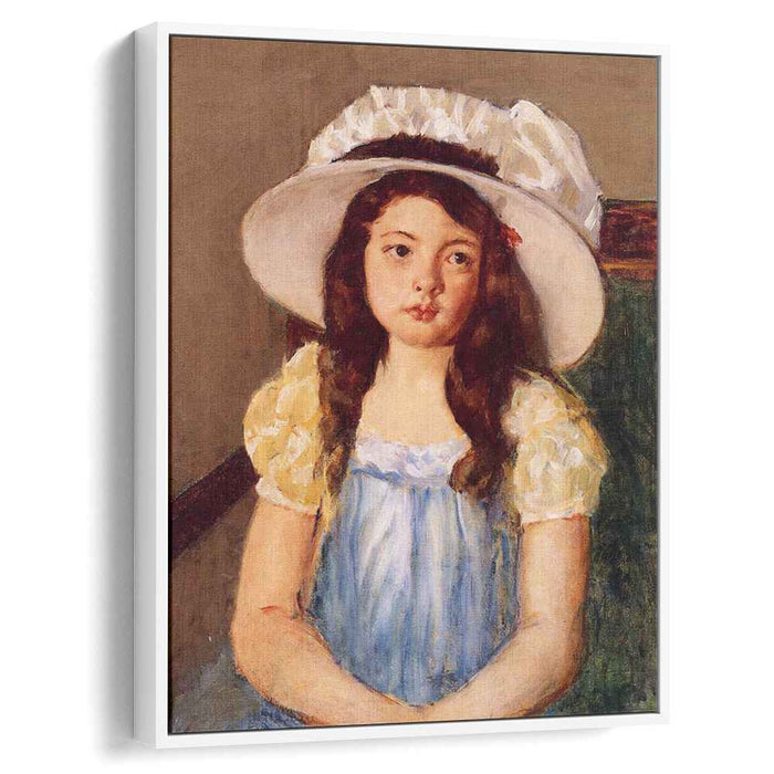 Francoise Wearing a Big White Hat (1908) by Mary Cassatt